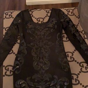 Long sleeve mini dress